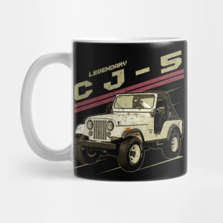 CJ-5 Jeep car trailcat Mug